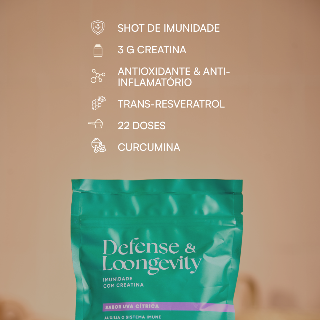 Defense & Loongevity - Shot com creatina