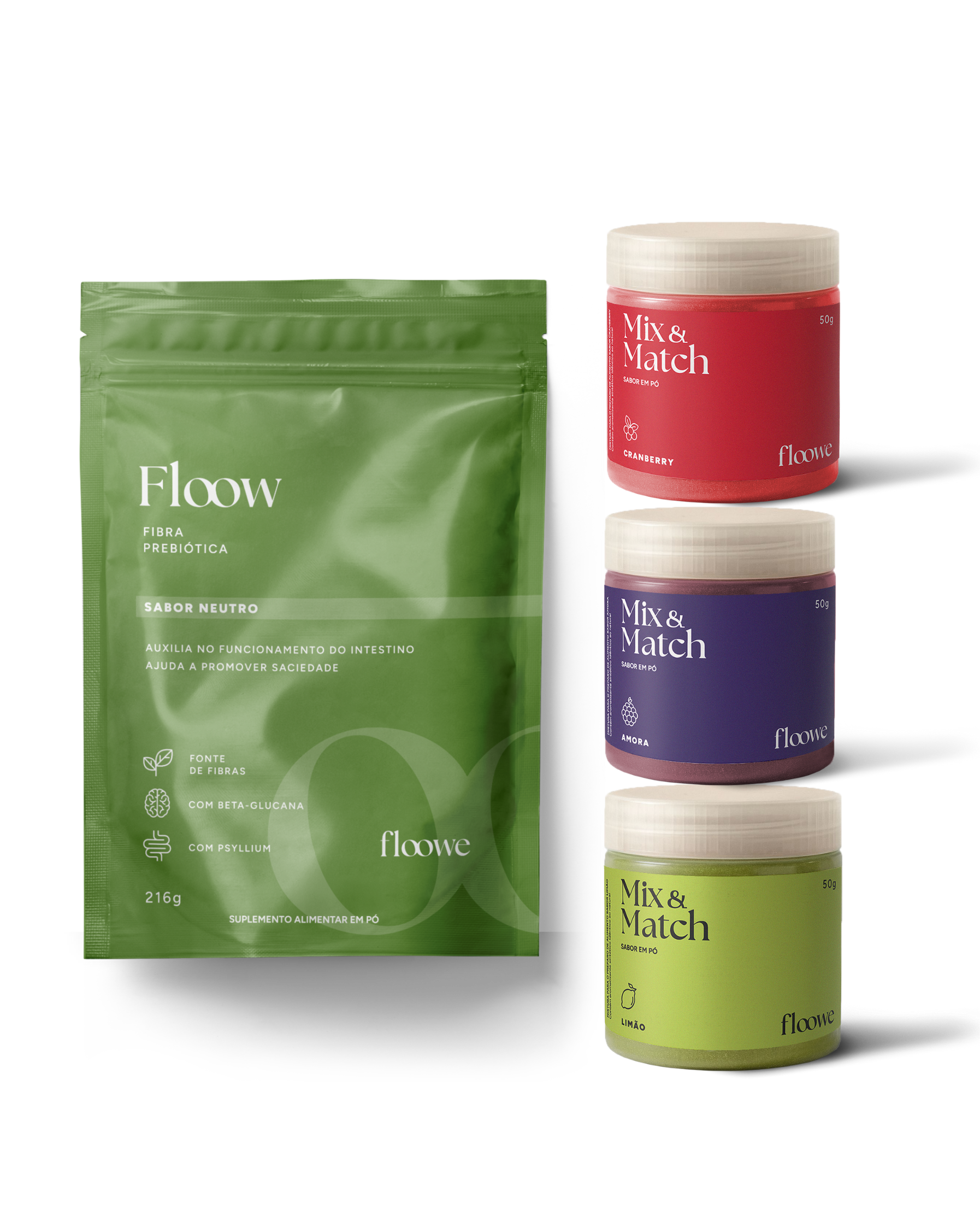 Floow Neutro com 3 sabores